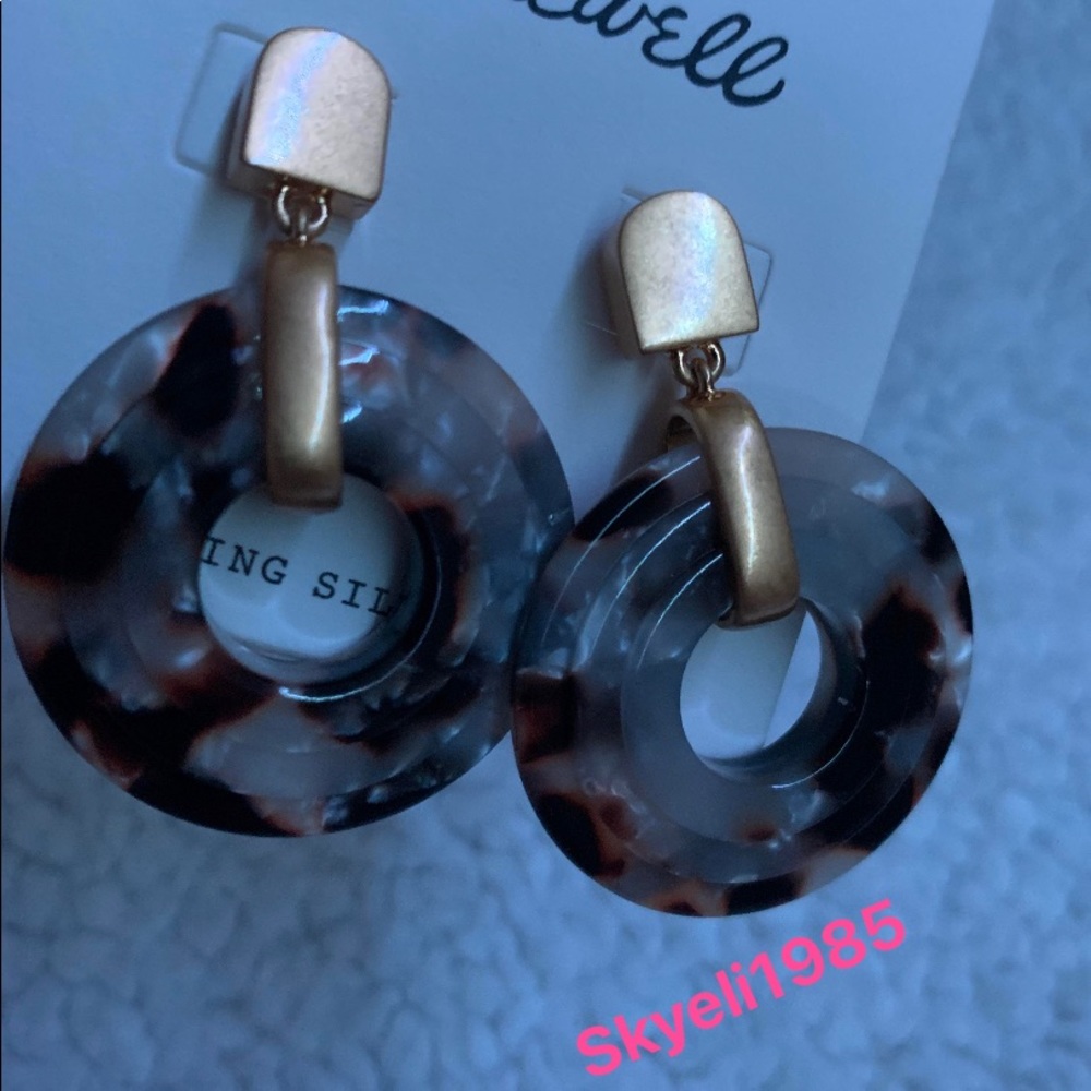 3-D Double Drop Earrings